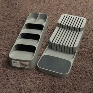 Bundle of Two Compact Cutlery Organizers | For Knives, Spoons, Forks & Others